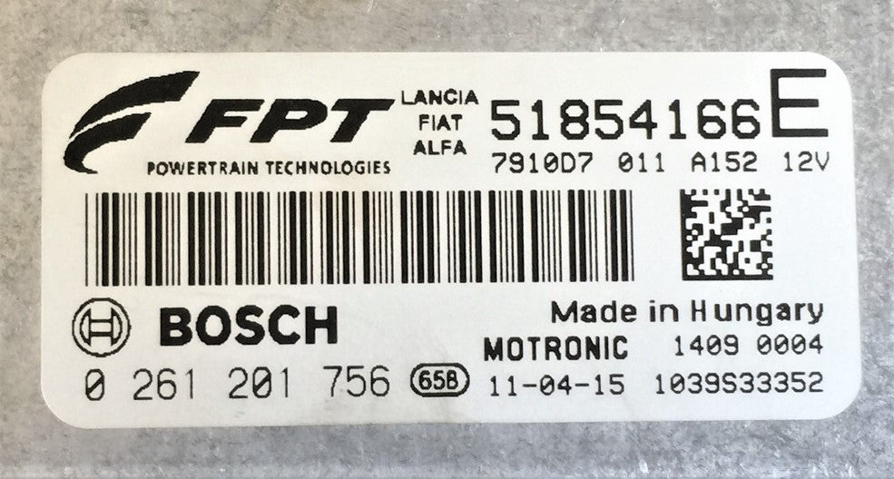 Fiat 500 1.4 Abarth, 0261201756, 0 261 201 756, 51854166E, 51854166 E