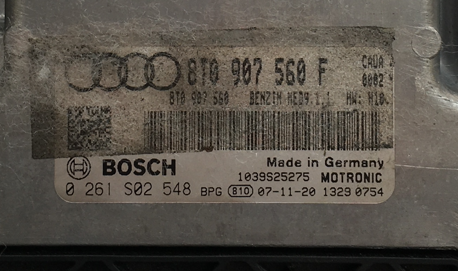 Audi S5 4.2, 0261S02548, 0 261 S02 548, 8T0907560F, 8T0 907 560 F, 8T0907560, 8T0 907 560, MED9.1.1