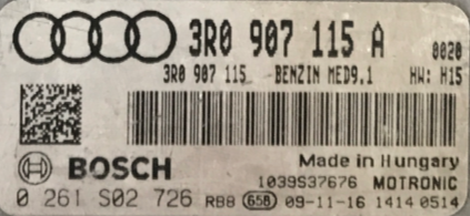 0261S02726, 0 261 S02 726, 3R0907115A, 3R0 907 115 A, MED9.1