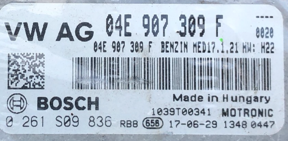 0261S09836, 0 261 S09 836, 04E907309F, 04E 907 309 F, 1039T00341