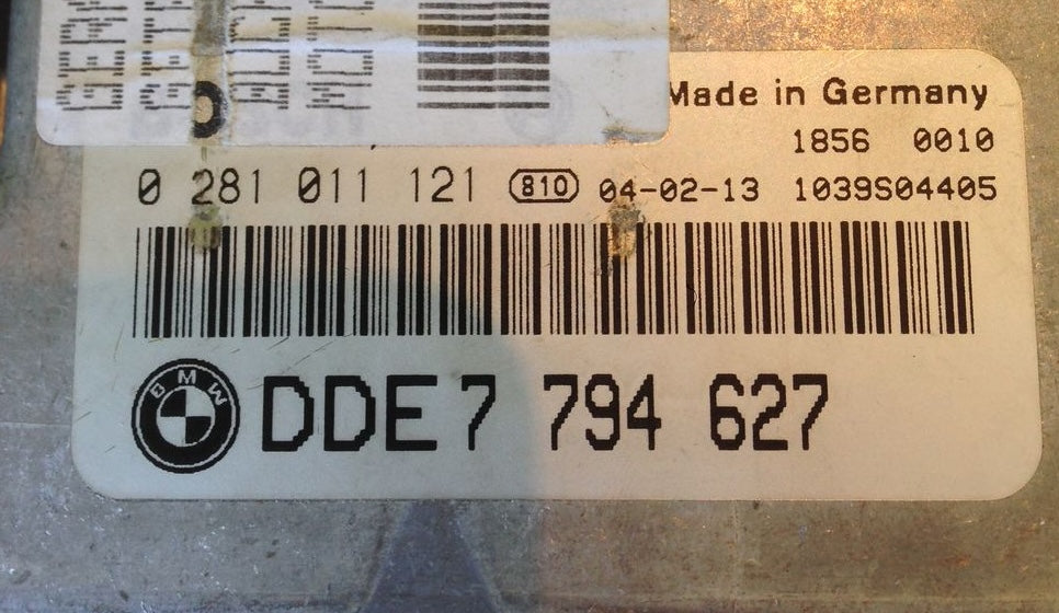 Plug & Play BMW Bosch Engine ECU 0281011121, 0 281 011 121, DDE7794627, DDE 7 794 627