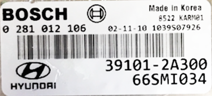 0281012106, 0 281 012 106, 391012A300, 39101-2A300