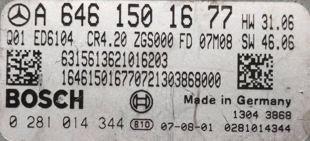 0281014344, 0 281 014 344, A6461501677, A 646 150 16 77, CR4.20