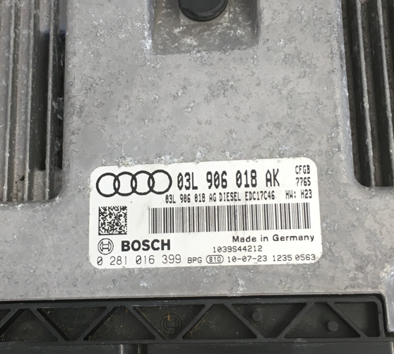 0281016399, 0 281 016 399, 03L906018AK, 03L 906 018 AK, EDC17C46