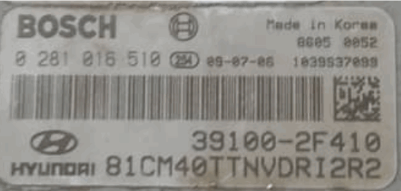 HYUNDAI, 0 281 016 510, 0281016510, 39100-2F410, 1039S37099