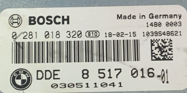 0281018320, 0 281 018 320, DDE8517016, DDE 8 517 016, 1039S48621