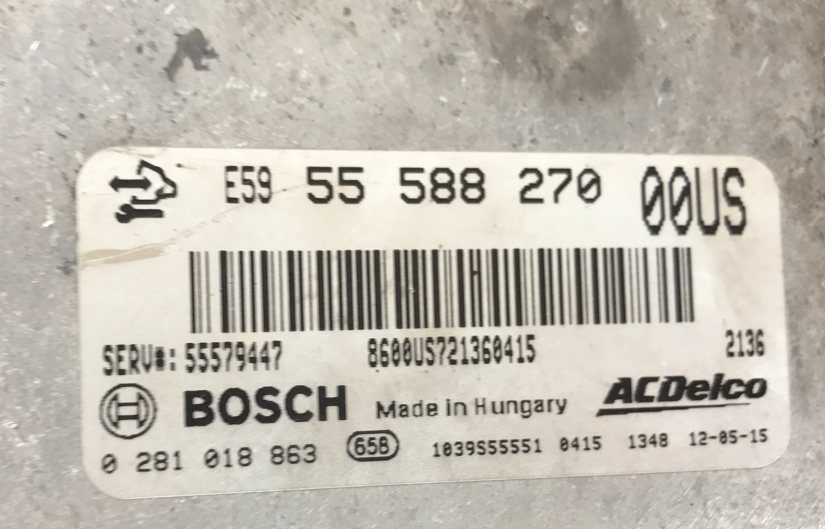 Opel-Vauxhall Corsa 1.3CDTi, 0281018863, 0 281 018 863, 55588270, 55 588 270, 00US