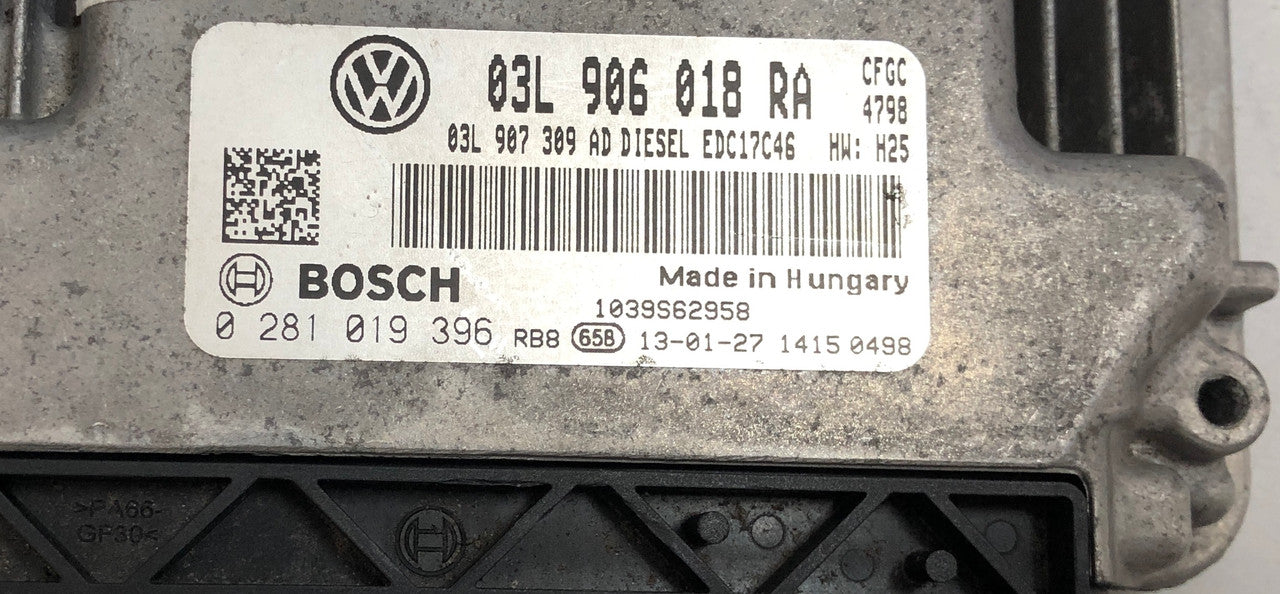 VW Scirocco 2.0TDI, 0281019396, 0 281 019 396, 03L906018RA, 03L 906 018 RA