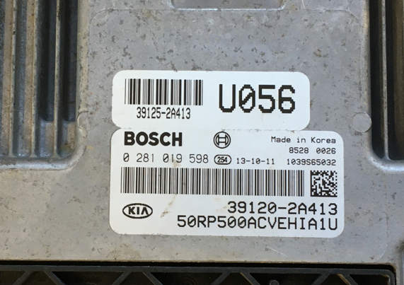 Kia Optima 1.7, 0281019598, 0 281 019 598, 39120-2A413, 391202A413, 1039S65032
