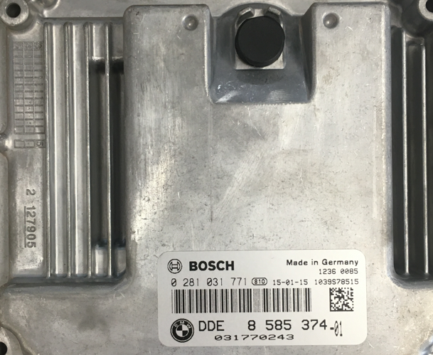 Plug & Play Bosch Engine ECU, BMW, 0281031771, 0 281 031 771, DDE8585374, DDE 8 585 374