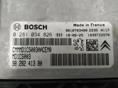 Plug & Play Bosch Engine ECU, 0281034826, 0 281 034 826, 9828241380, 98 282 413 80, 9818703480, MD1CS003