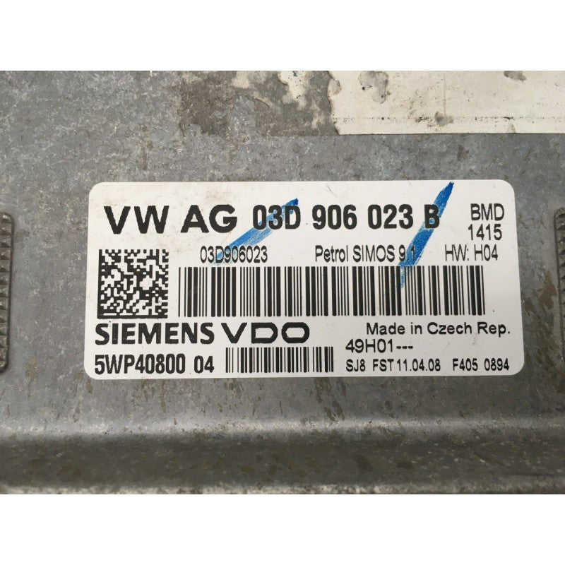 03D906023B, 03D 906 023 B, 5WP4080004, 5WP40800 04, SIMOS 9.1