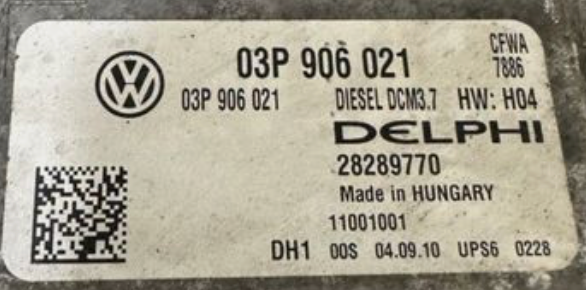 Plug & Play Delphi Engine ECU, VW, 03P906021, 03P 906 021, DCM3.7