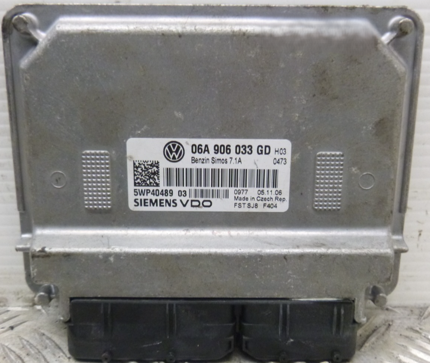 Plug & Play Engine ECU Siemens, Simos 7.1A, 06A906033GD, 06A 906 033 GD, 5WP40489 03, VDO