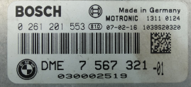BMW 116i, 0261201553, 0 261 201 553, DME7567321, DME 7 567 321