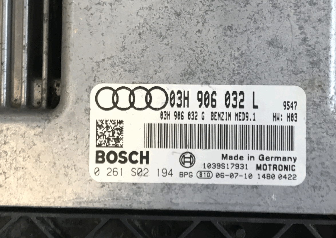 Audi Q7 3.6, 0261S02194, 0 261 S02 194, 03H906032L , 03H 906 032 L, MED9.1