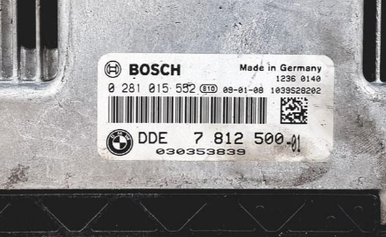 BMW 320 2.0D, 0281015552, 0 281 015 552, DDE7812500, DDE 7 812 500, 1039S28202