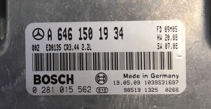 Mercedes-Benz, 0281015562, 0 281 015 562, A6461501934, A 646 150 19 34, 1039S31697