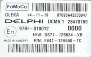 DCM6.1, 28470769, DS7112B684XB, DS71-12B684-XB, FV4112A650TC, FV41-12A650-TC, 0000