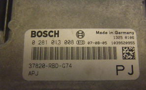 Honda Accord MK7 2.2 CDTI, 0 281 013 008, 0281013008, 37820-RBD-G74