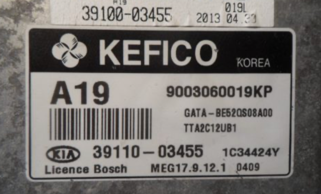 3911003455, 39110-03455, 9003060019KP, GATABE52QS08A00, GATA-BE52QS08A00, MEG17.9.12.1