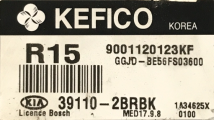 391102BRBK, 39110-2BRBK, 9001120123KF, MED17.9.8