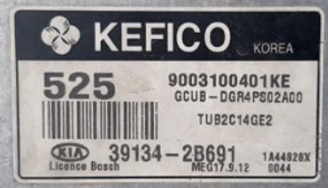 MEG 17.9.12, 9003100401KE, 39134-2B691, 525