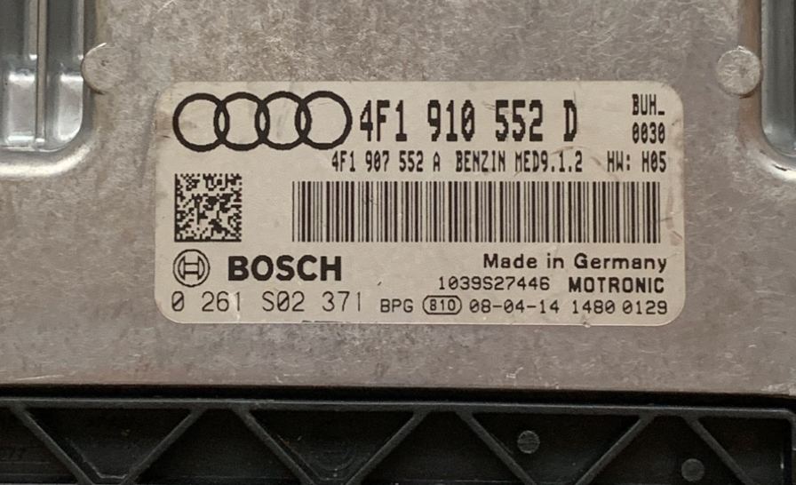 Audi RS6 5.0 TSFI, 0261S02371, 0 261 S02 371, 4F1910552D, 4F1 910 552 D, MED9.1.2