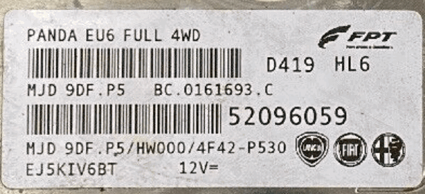 MJD 9DF.P5, 52096059, HW000, BC.0161693.C