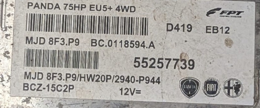 MJD8F3P9 BC0118594A 55257739 HW20P label