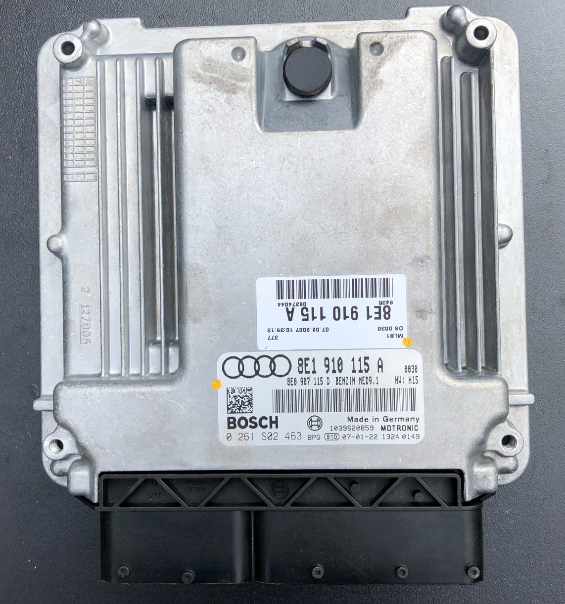 Audi A4 2.0 TFSI, 0261S02463, 0 261 S02 463, 8E1910115A, 8E1 910 115 A, MED9.1