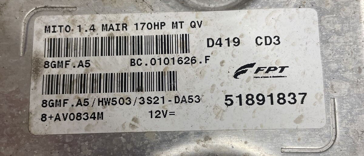 8GMFA5, 8GMF.A5, 51891837, BC0101626F, BC.0101626.F, HW503