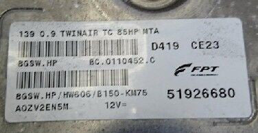 8GSWHP, 8GSW.HP, 51926680, BC0110452C, BC.0110452.C, HW606