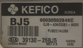 9003050294KC, GJB-34DQS1-A000, 39130-26NJ5, MG7.9.8
