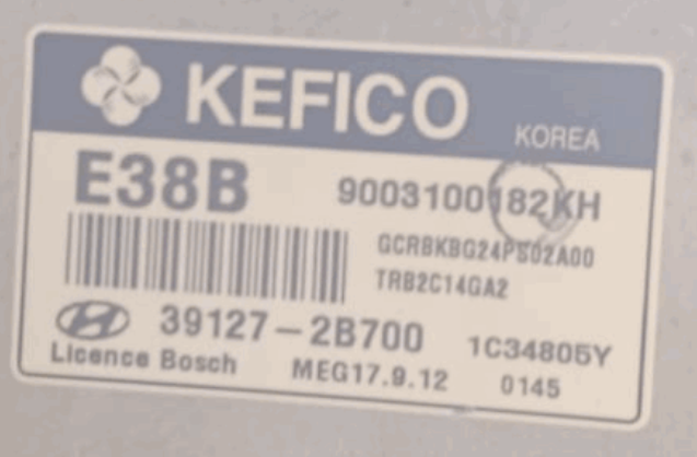 9003100182KH, 39127-2B700, E38B, GCRBKBG24PS02A00, MEG17.9.12