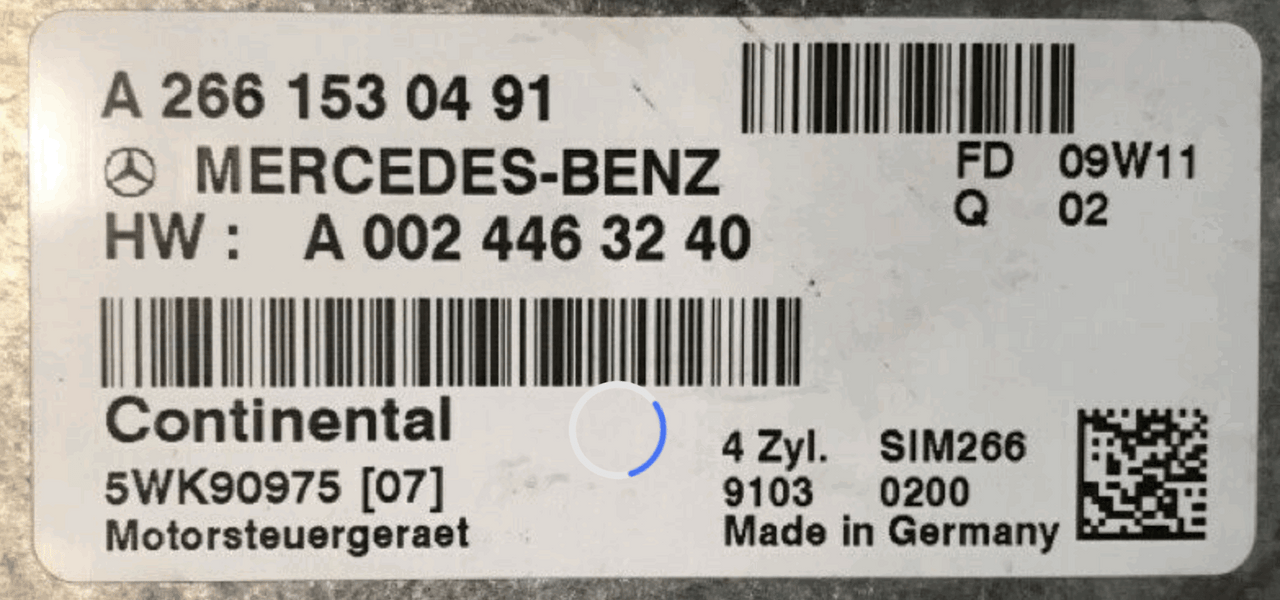 Mercedes B Class, A2661530491, A 266 153 04 91, A0024463240, A 002 446 32 40, 5WK90975