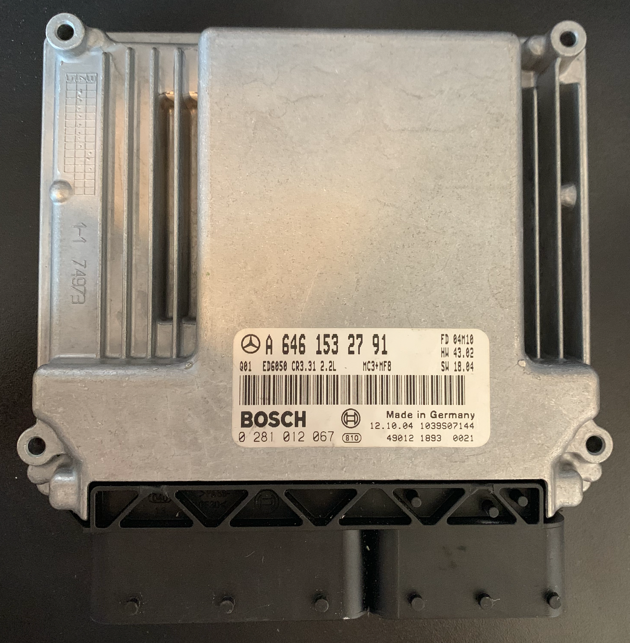 Mercedes-Benz 115 CDI Vito 2.1, 0281012067, 0 281 012 067, A6461532791, A 646 153 27 91, CR3.31 2.2L