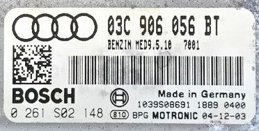 Audi A3 1.6 FSI, 0261S02148, 0 261 S02 148, 03C906056BT, 03C 906 056 BT, MED9.5.10