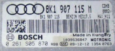 Audi A4 / A5 1.8 TFSI, 0261S05870, 0 261 S05 870, 8K1907115M, 8K1 907 115 M, MED17.5