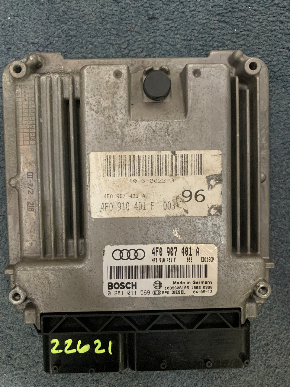 Audi A6, 0281011569, 0 281 011 569, 4F0907401A, 4F0 907 401 A, EDC16CP