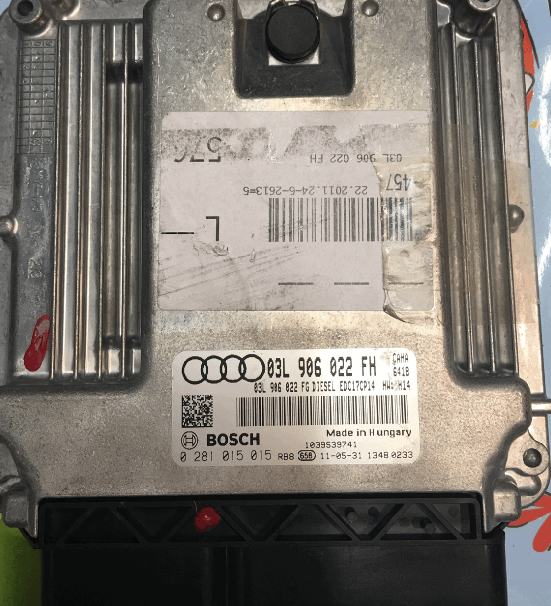 Audi A6 2.0 TDI, 0281015015, 0 281 015 015, 03L906022FH, 03L 906 022 FH, EDC17CP14