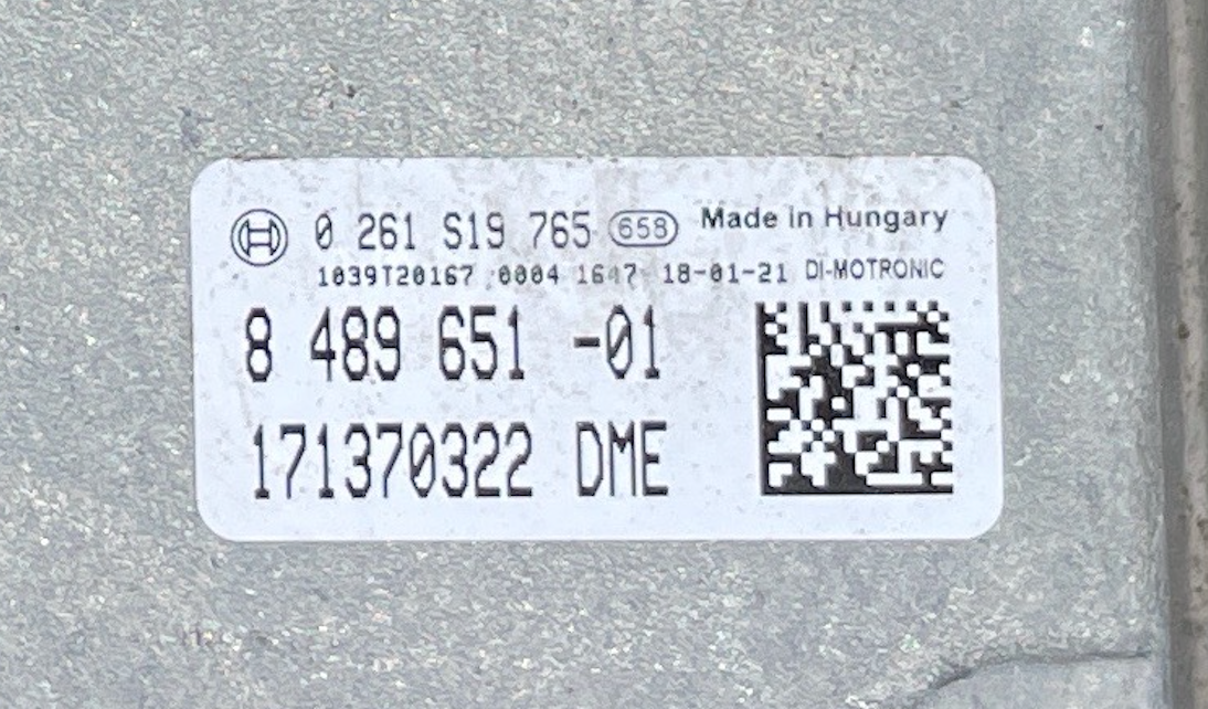BMW, 0261S19765, 0 261 S19 765, 8489651, 8 489 651, DME, 1039T20167