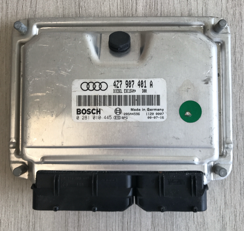 Bosch Engine ECU, 0281010445, 0 281 010 445, 4Z7907401A, 4Z7 907 401 A