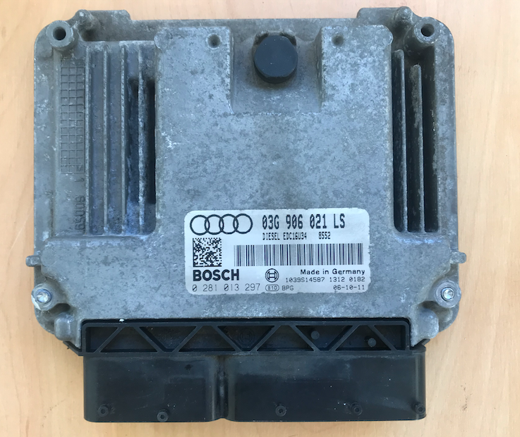 Bosch Engine ECU, Audi 1.9D, 0281013297, 0 281 013 297, 03G906021LS, 03G 906 021 LS, EDC16U34, 1039S14587