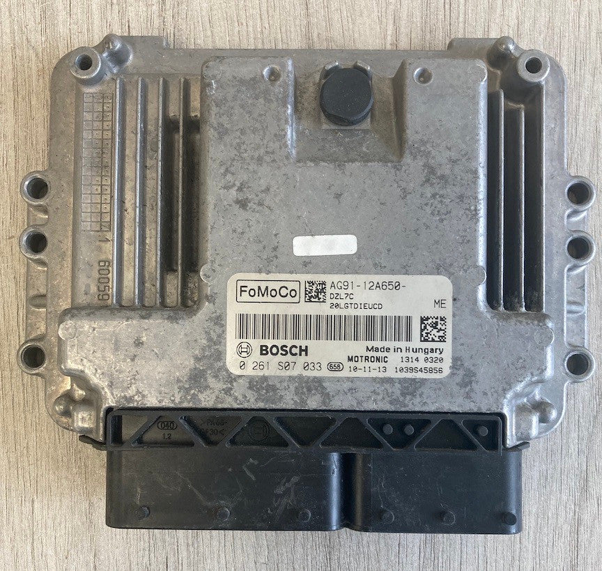 Bosch Engine ECU, Ford, 0261S07033, 0 261 S07 033, AG9112A650ME, AG91-12A650-ME