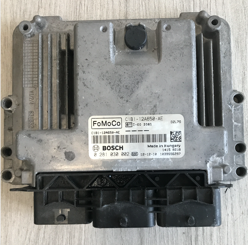 Bosch Engine ECU, Ford Fiesta 1.5TDCi, 0281030002, 0 281 030 002, C1B112A650AE, C1B1-12A650-AE