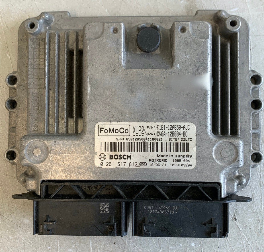 Bosch Engine ECU, Ford Fiesta EcoBoost, 0261S17812, 0 261 S17 812, F1B1-12A650-AJC, CV6A-12B684-BC, XLP2, 1039T03204