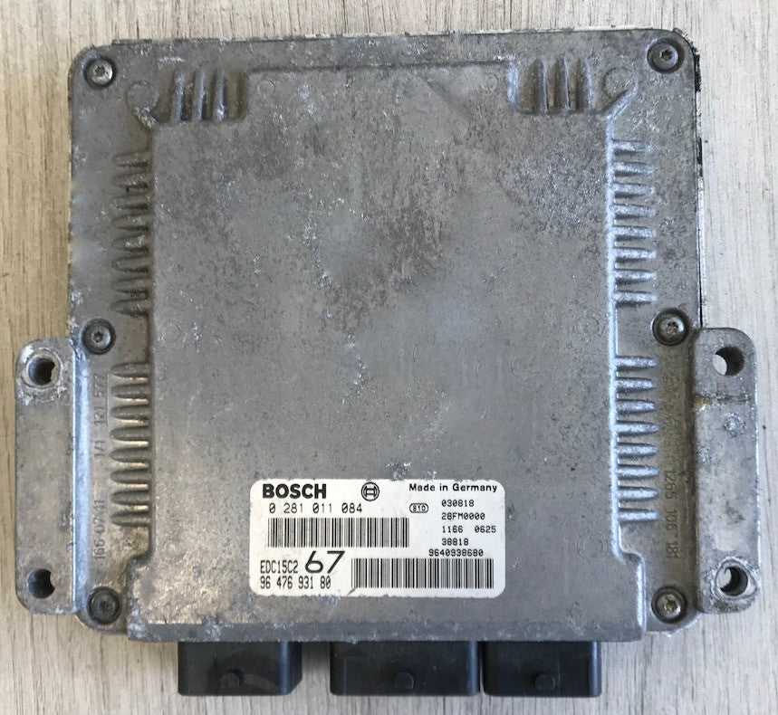Bosch Engine ECU, HDI, 0281011084, 0 281 011 084, 9647693180, 96 476 931 80, EDC15C2