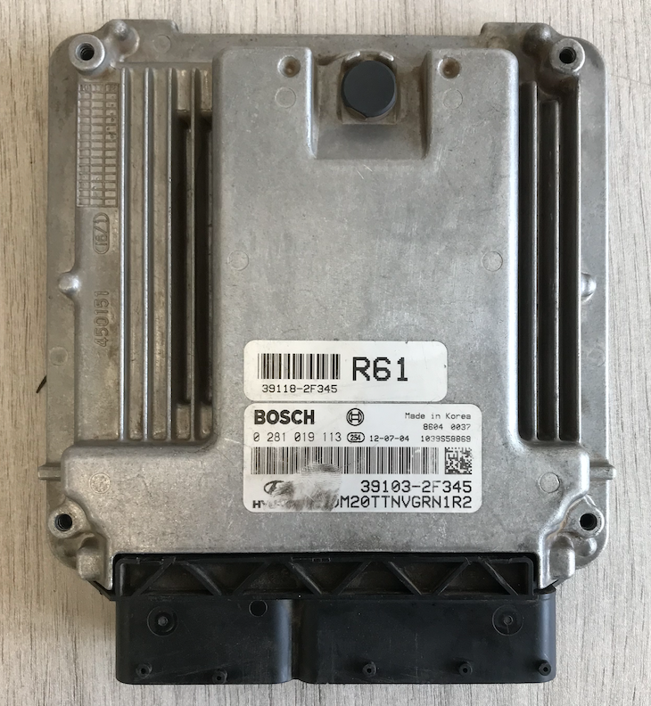 Bosch Engine ECU, KIA, 0281019113, 0 281 019 113, 39103-2F345, 1039S58869