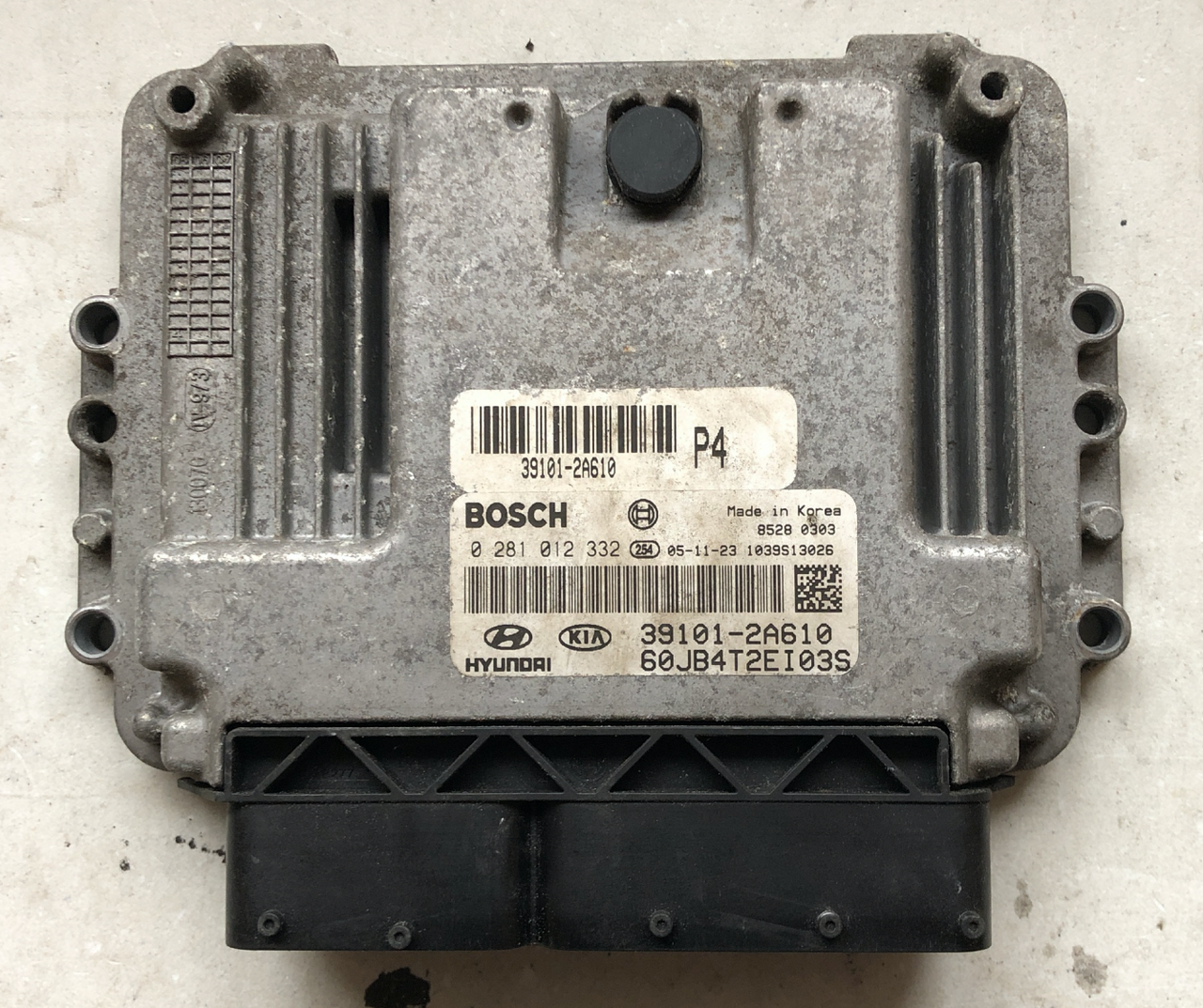 Bosch Engine ECU, Kia-Hyundai Rio 1.5 CRDi, 0281012332, 0 281 012 332, 39101-2A610
